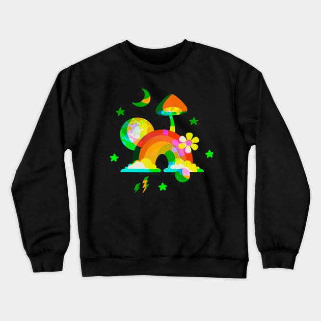 Trippy Dippy Mushroom Crewneck Sweatshirt by TJWDraws